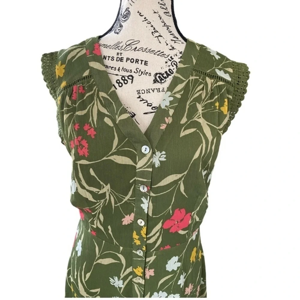 Daniel Rainn Cap Sleeve Floral Print Dress NWT Size S - Picture 2 of 9